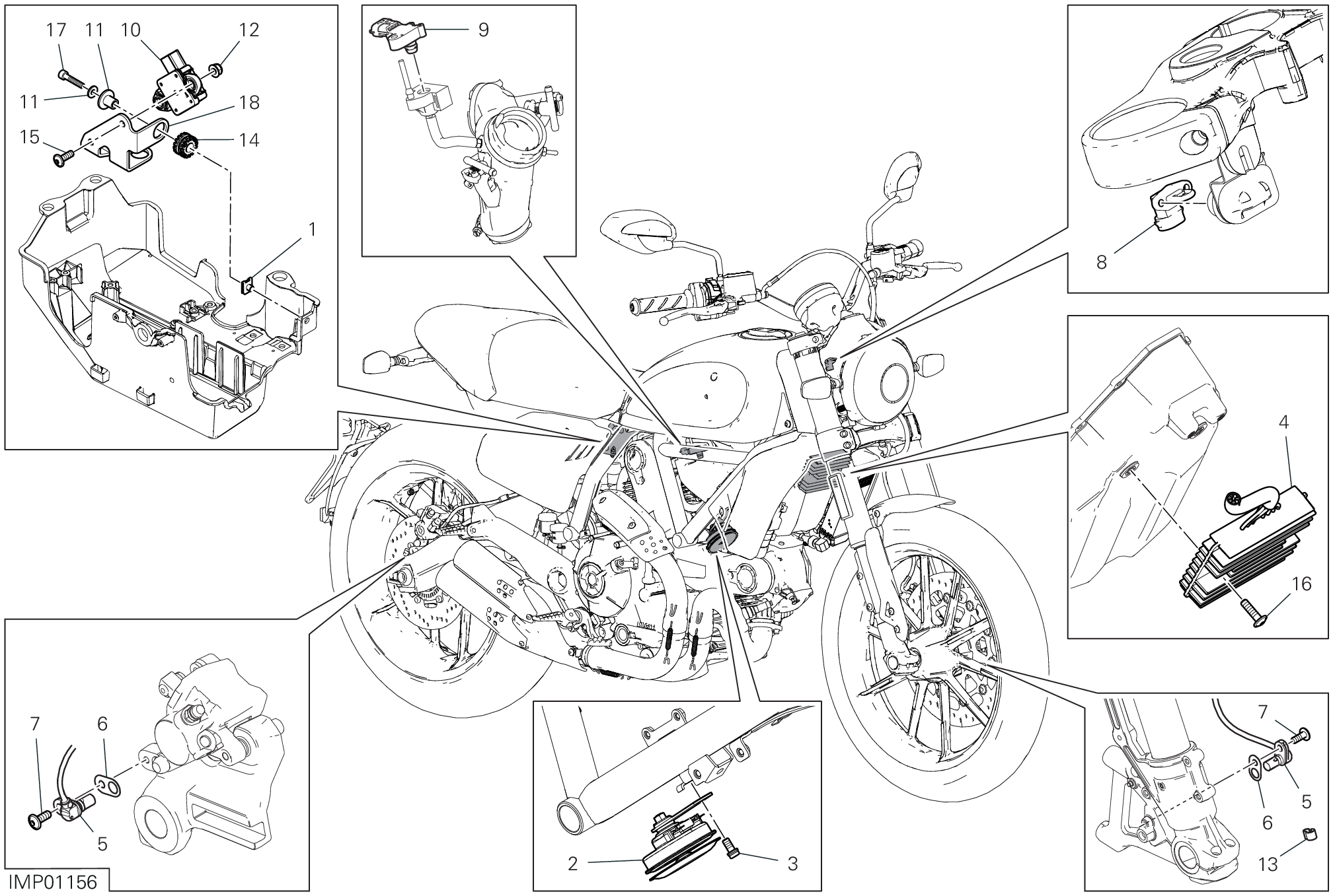 13D DISOISITIF ELECTRIQUES POUR SCRAMBLER FULL THROTTLE 2019