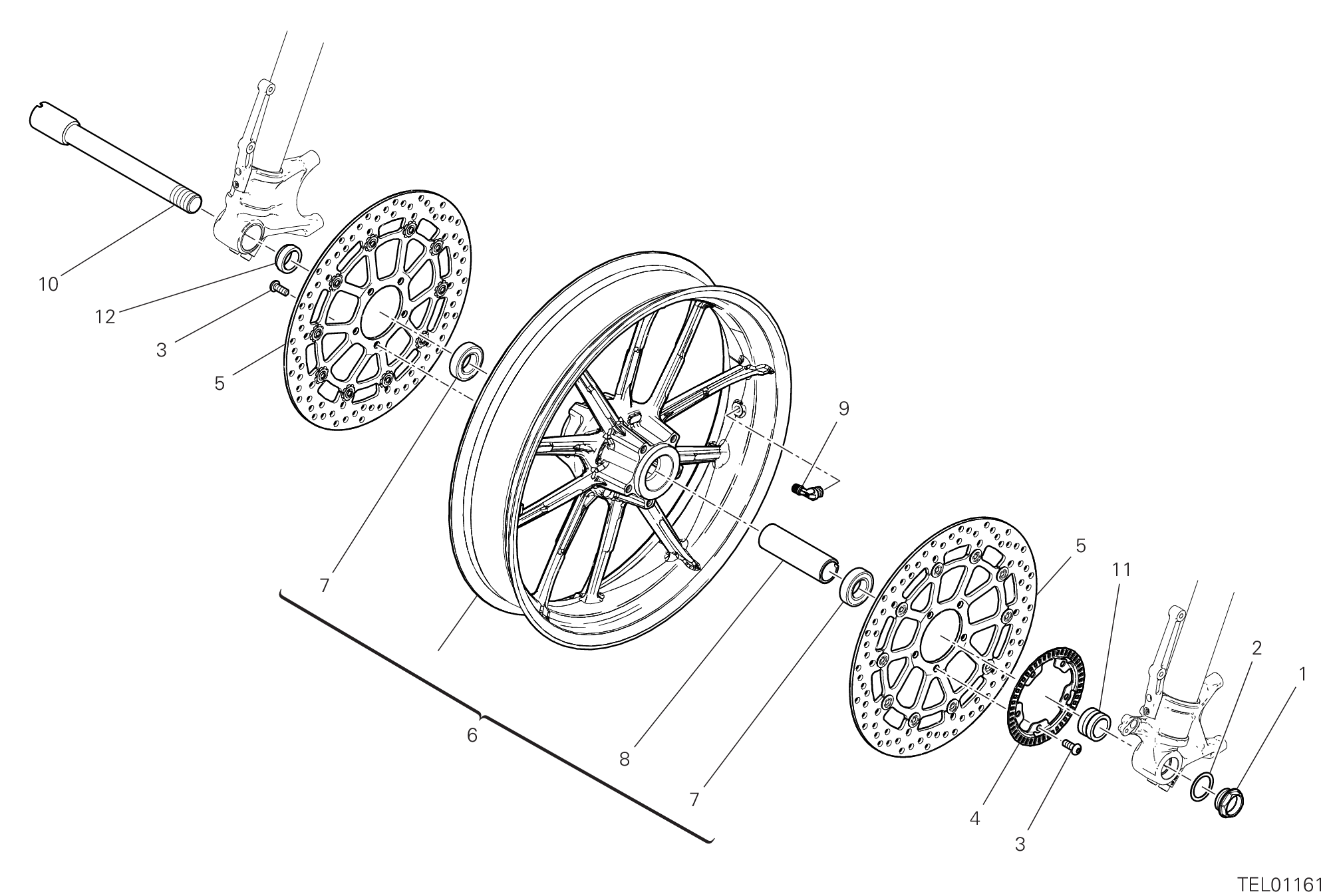 28A ROUE AVANT POUR SCRAMBLER 1100 SPORT 2018