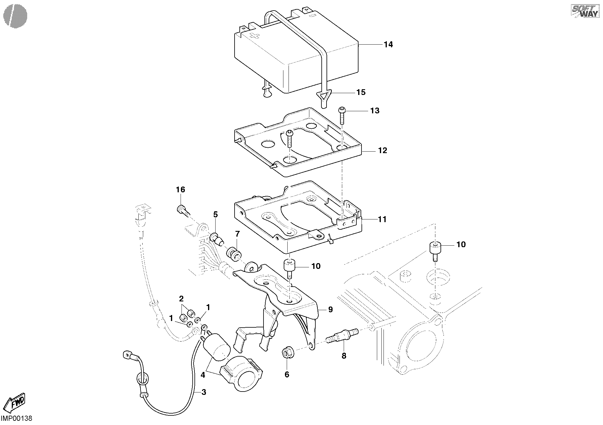 37A BATTERIE POUR MONSTER S4 FOGARTY 2002