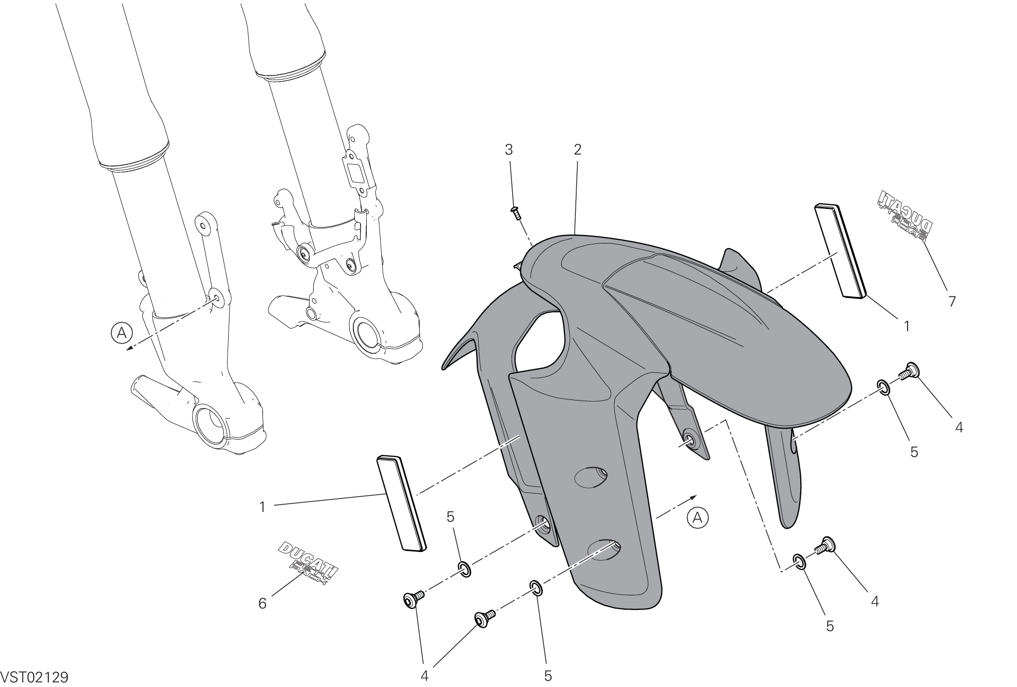24A GARDE BOUE AVANT POUR MULTISTRADA V4 2021