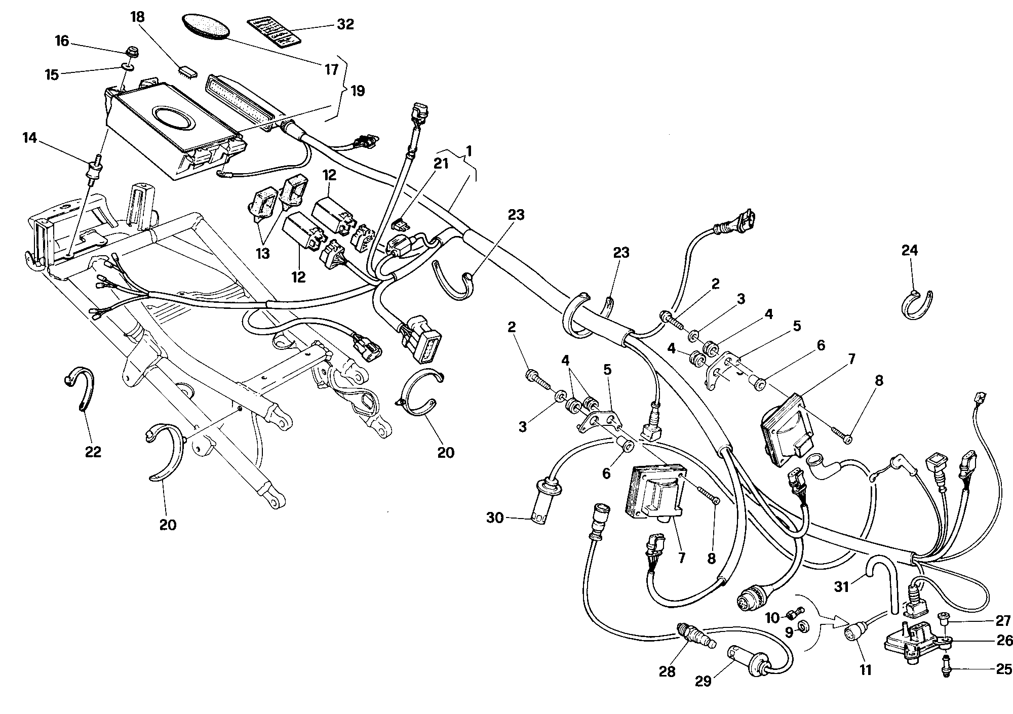118 CENTRALE CONTRLE MOTEUR DMM 003097 POUR SUPERBIKE 916 SENNA 1994