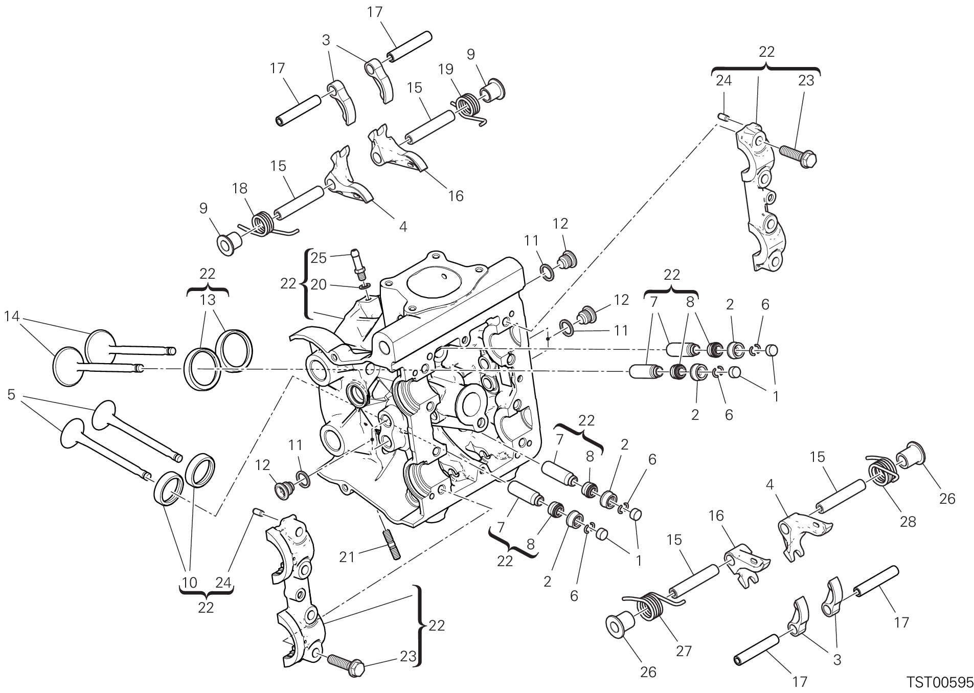 015 CULASSE HORIZONTALE POUR MONSTER 821 2018