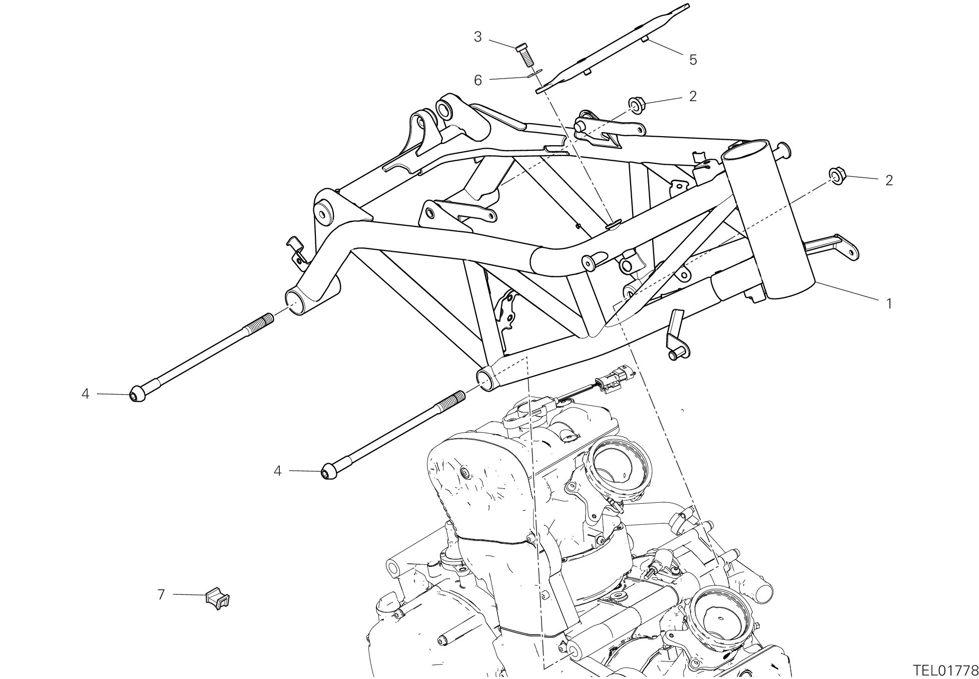 32A CADRE POUR HYPERMOTARD 950 2024