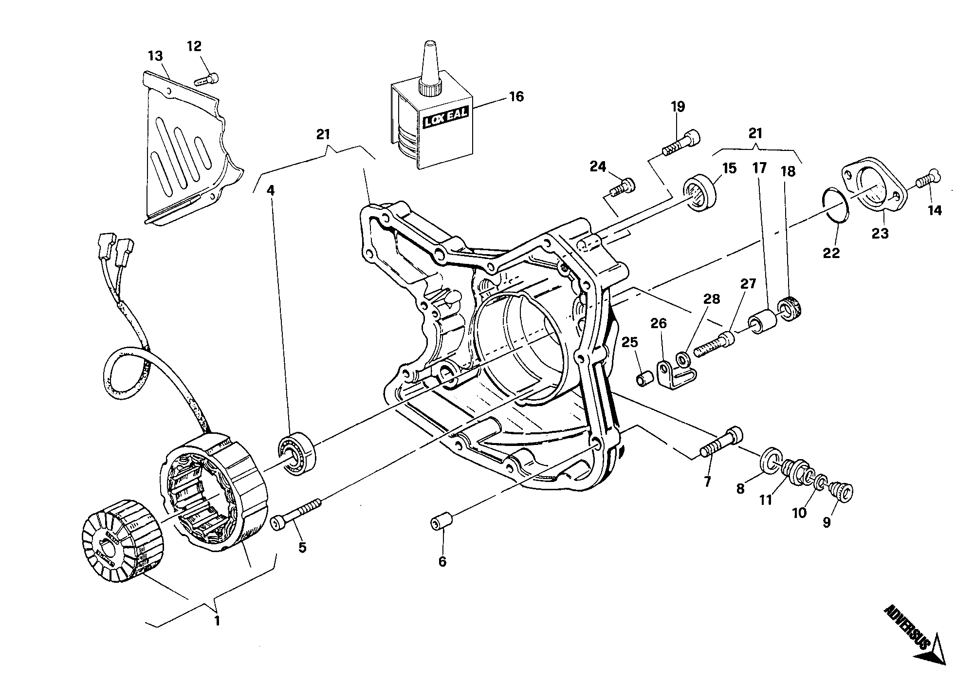 011 COUVERCLE GENERATEUR POUR MONSTER 900 1993