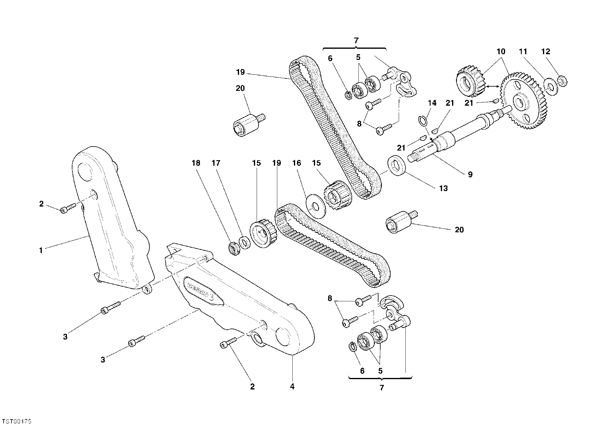 008 COURROIE DISTRIBUTION POUR SPORT TOURING ST3 2006
