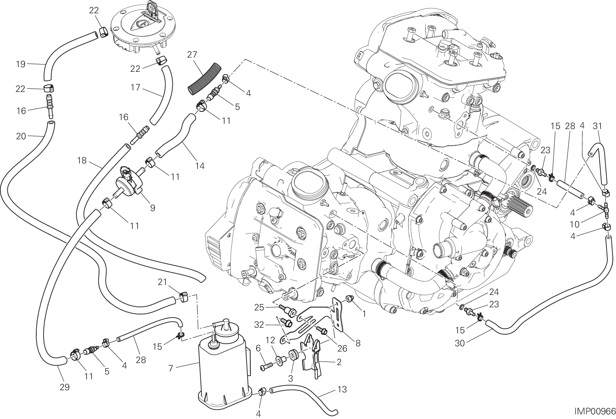 036 FILTRE CANISTER POUR MULTISTRADA 1200 S PIKES PEAK 2017