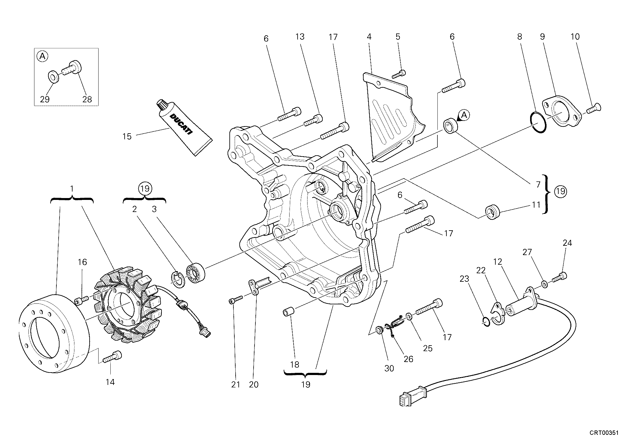 011 VOLANT MAGNETIQUE POUR MONSTER S2R 1000 2006