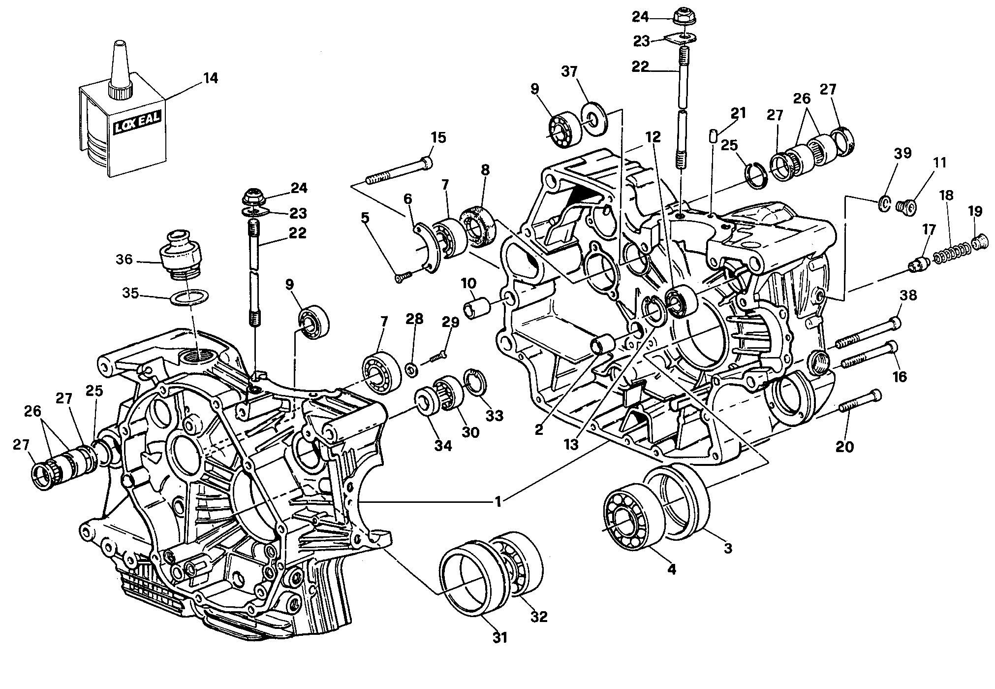 010 CARTER MOTEUR POUR SUPERSPORT 900 SS 1996