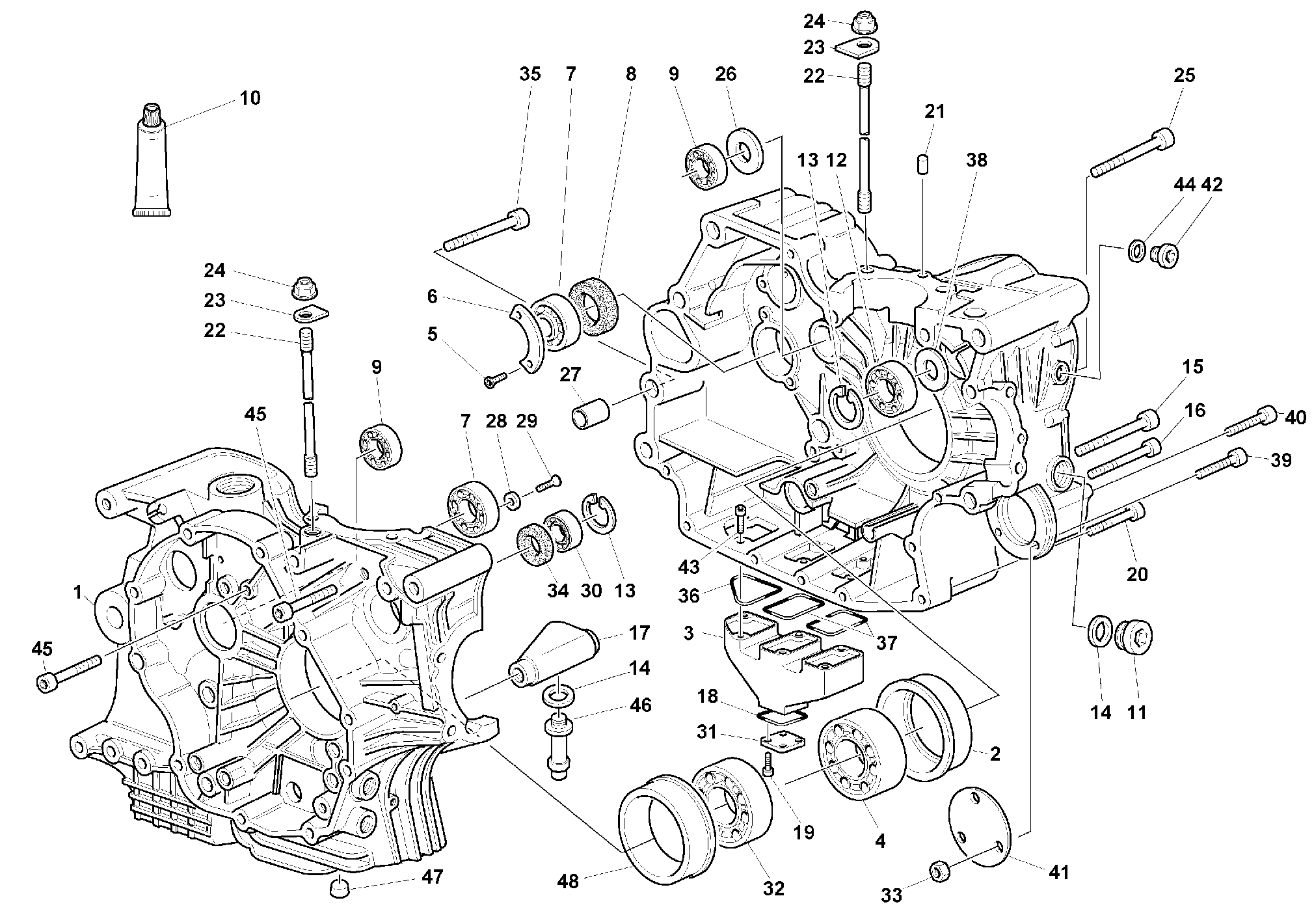 100 CARTER MOTEUR POUR SUPERBIKE 996 R 1999