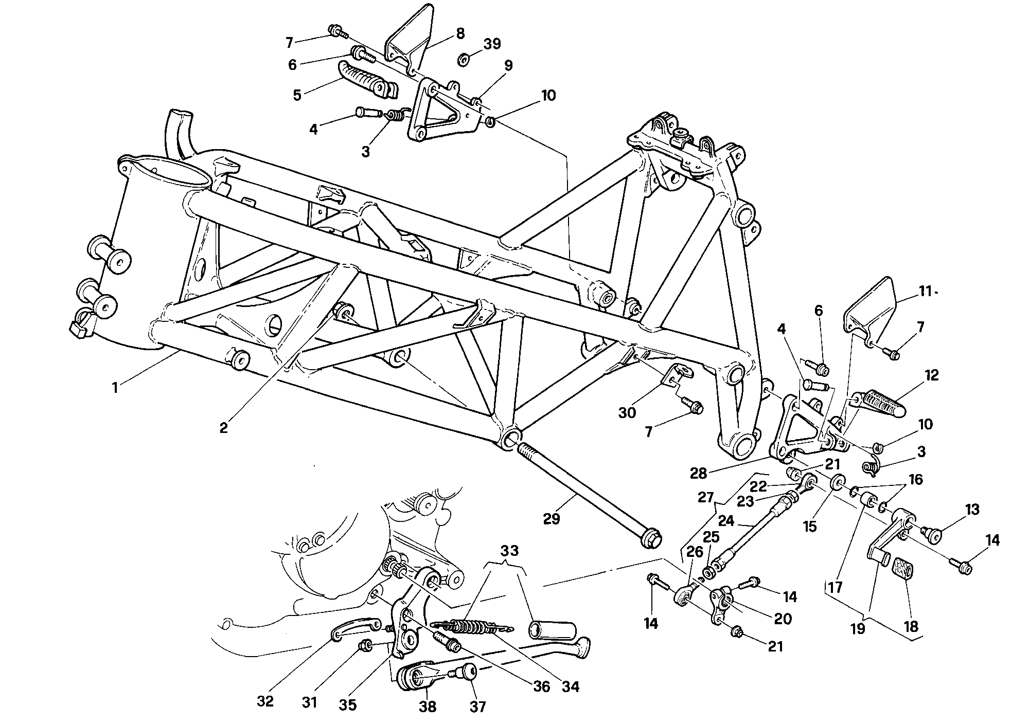 023 CADRE POUR SUPERBIKE 916 SENNA 1995