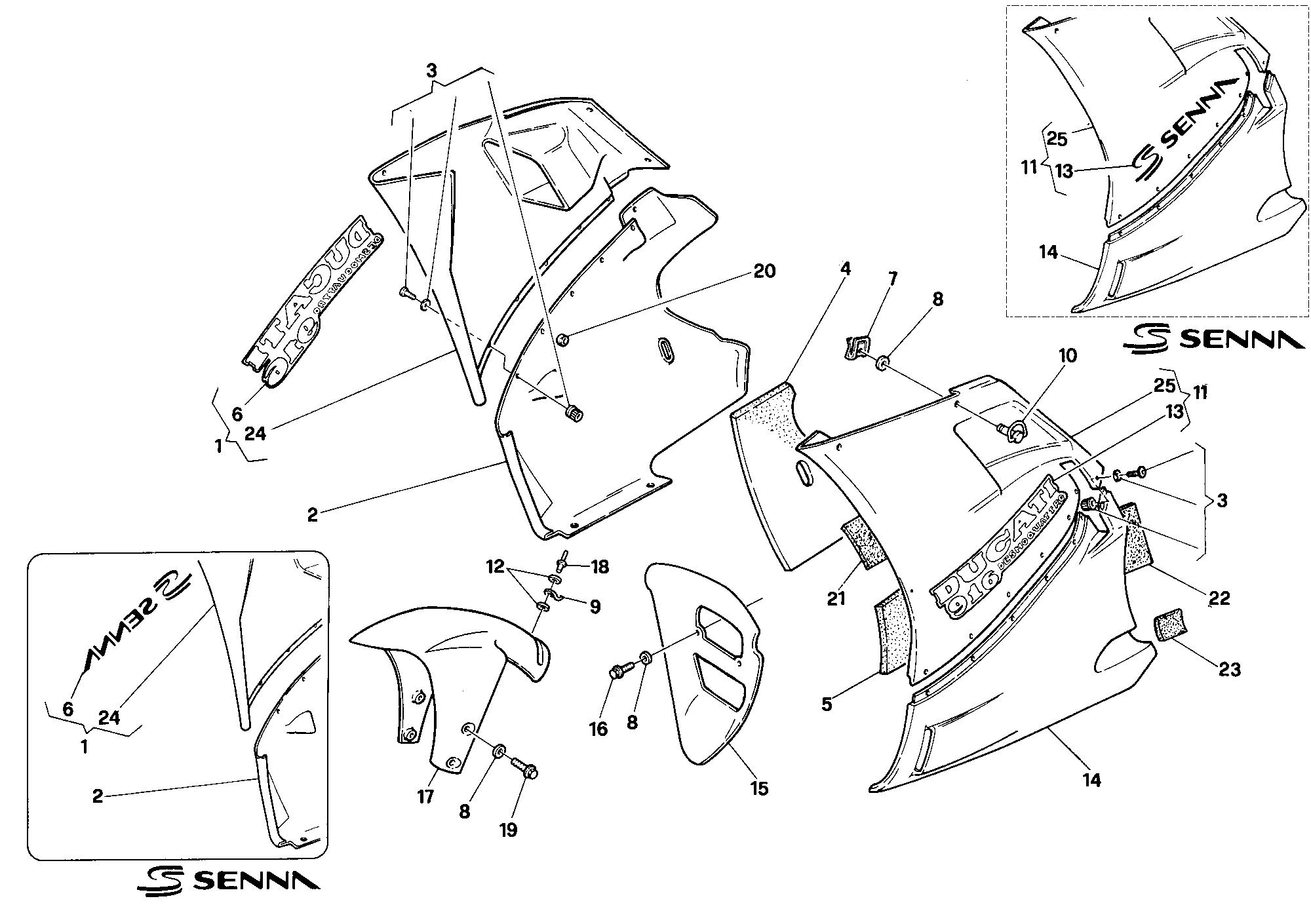 136 HABILLAGE POUR SUPERBIKE 916 SENNA 1997