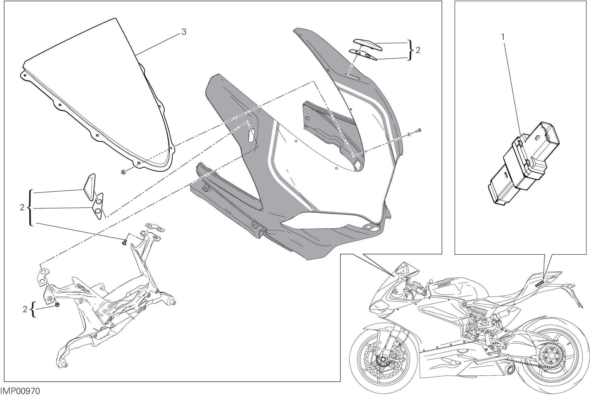 34B ACCESSOIRES POUR SUPERBIKE PANIGALE R 2016