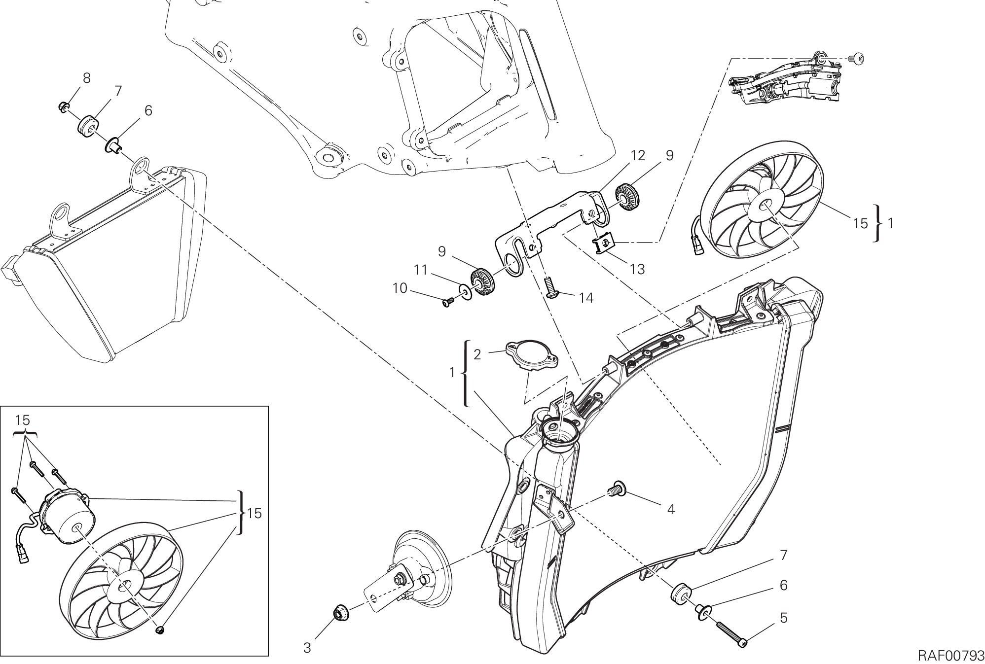 24A RADIATEUR DEAU POUR DIAVEL V4 2024