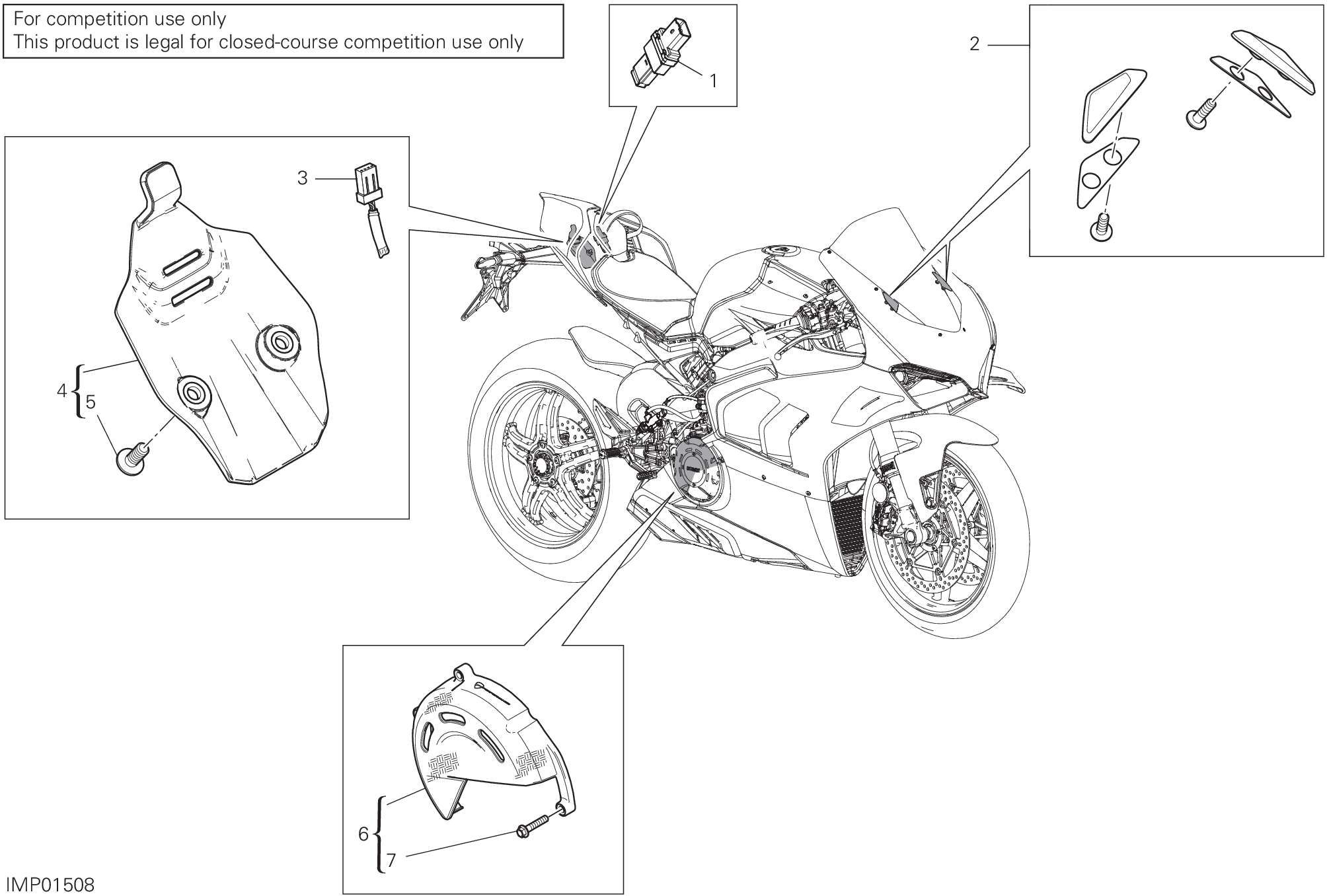 39A ACCESSOIRES POUR SUPERBIKE PANIGALE V4 SP2 2022