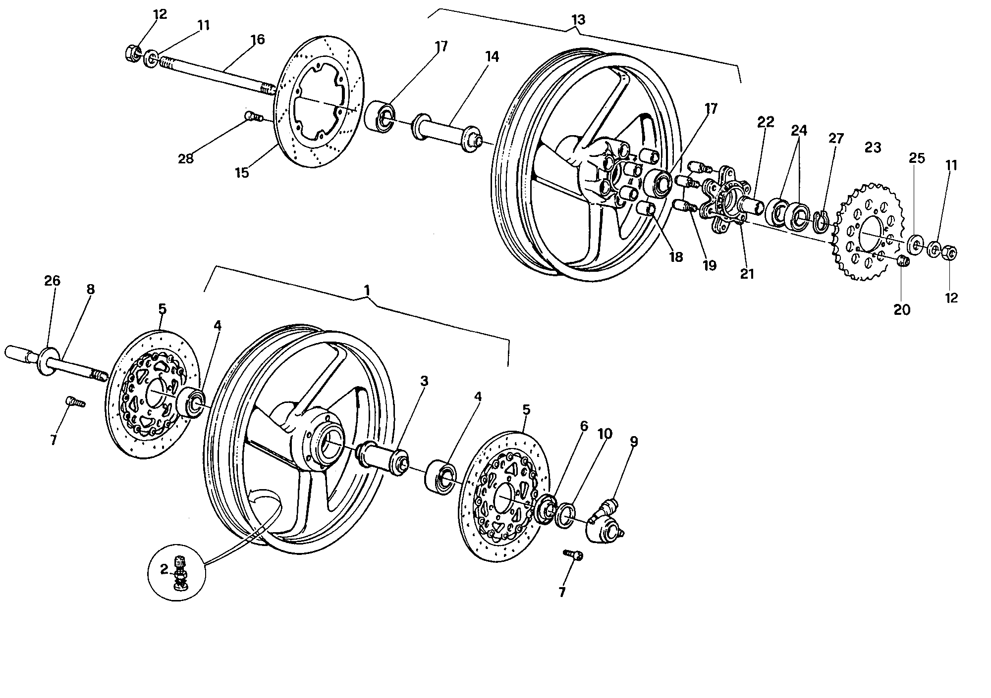 022 ROUES POUR SUPERBIKE 907 IE 1990