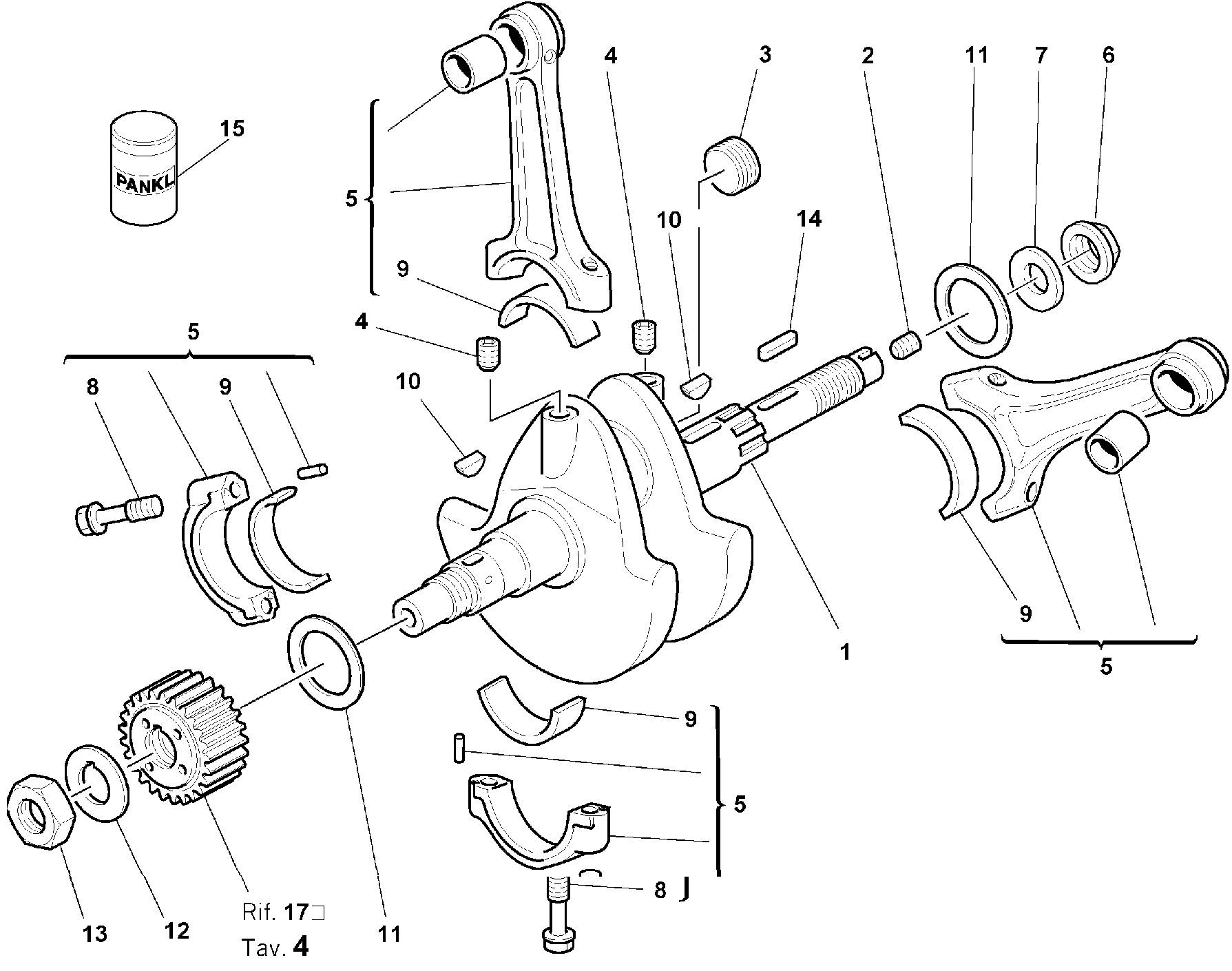 060 VILEBREQUIN POUR SUPERBIKE 748 SPS 1999