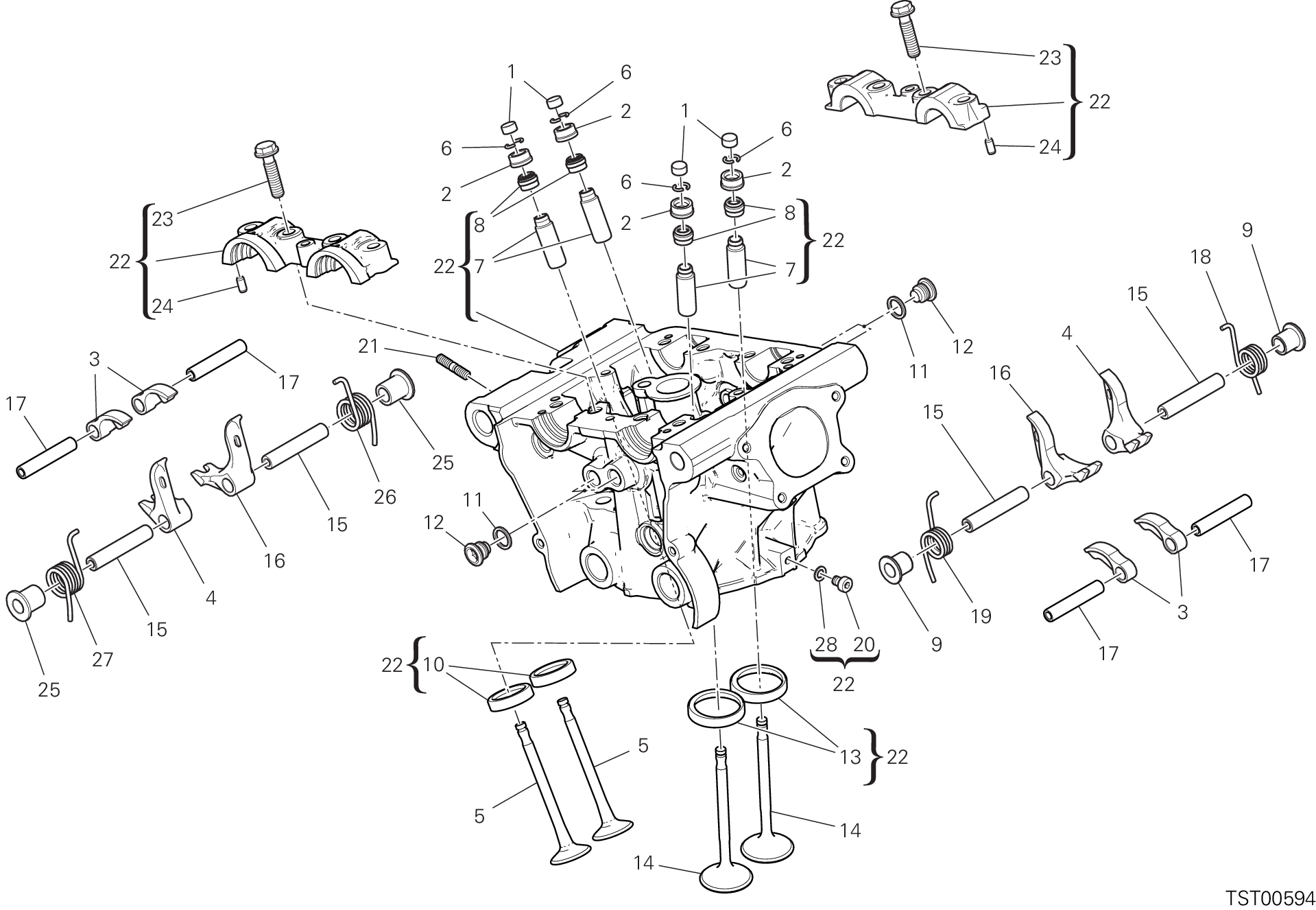 014 CULASSE VERTICAL POUR SUPERSPORT 2020