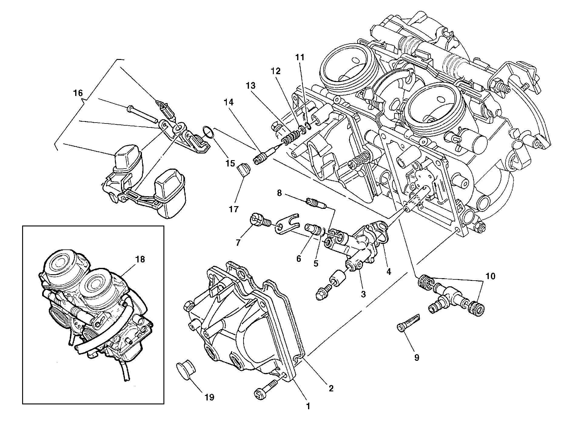 170 CARBURATEUR POUR MONSTER 600 1999