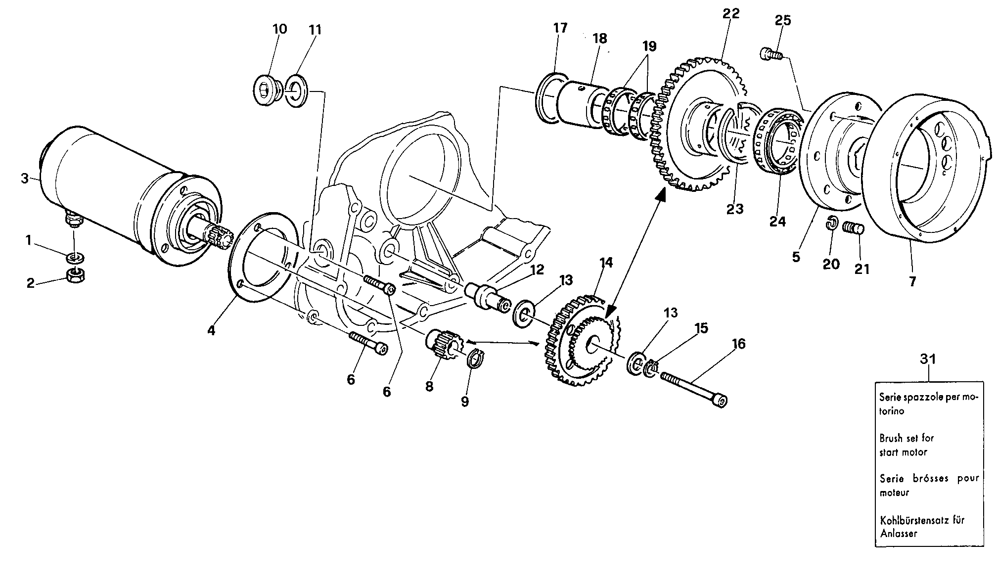 012 GENERATEUR MOTEUR DEMARRAGE POUR SUPERBIKE 907 IE 1990