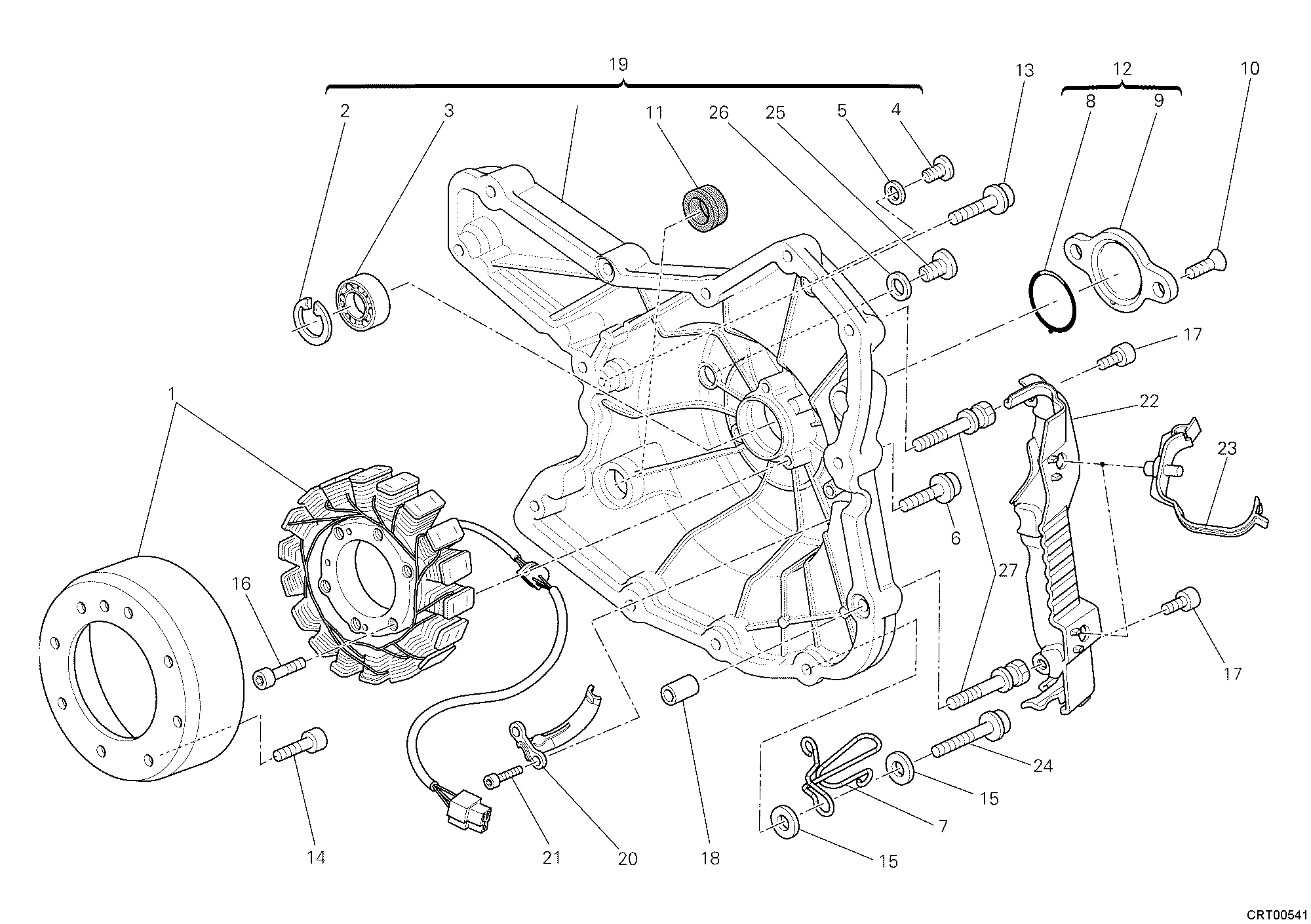011 GENERATEUR POUR MONSTER 1100 ABS 2010