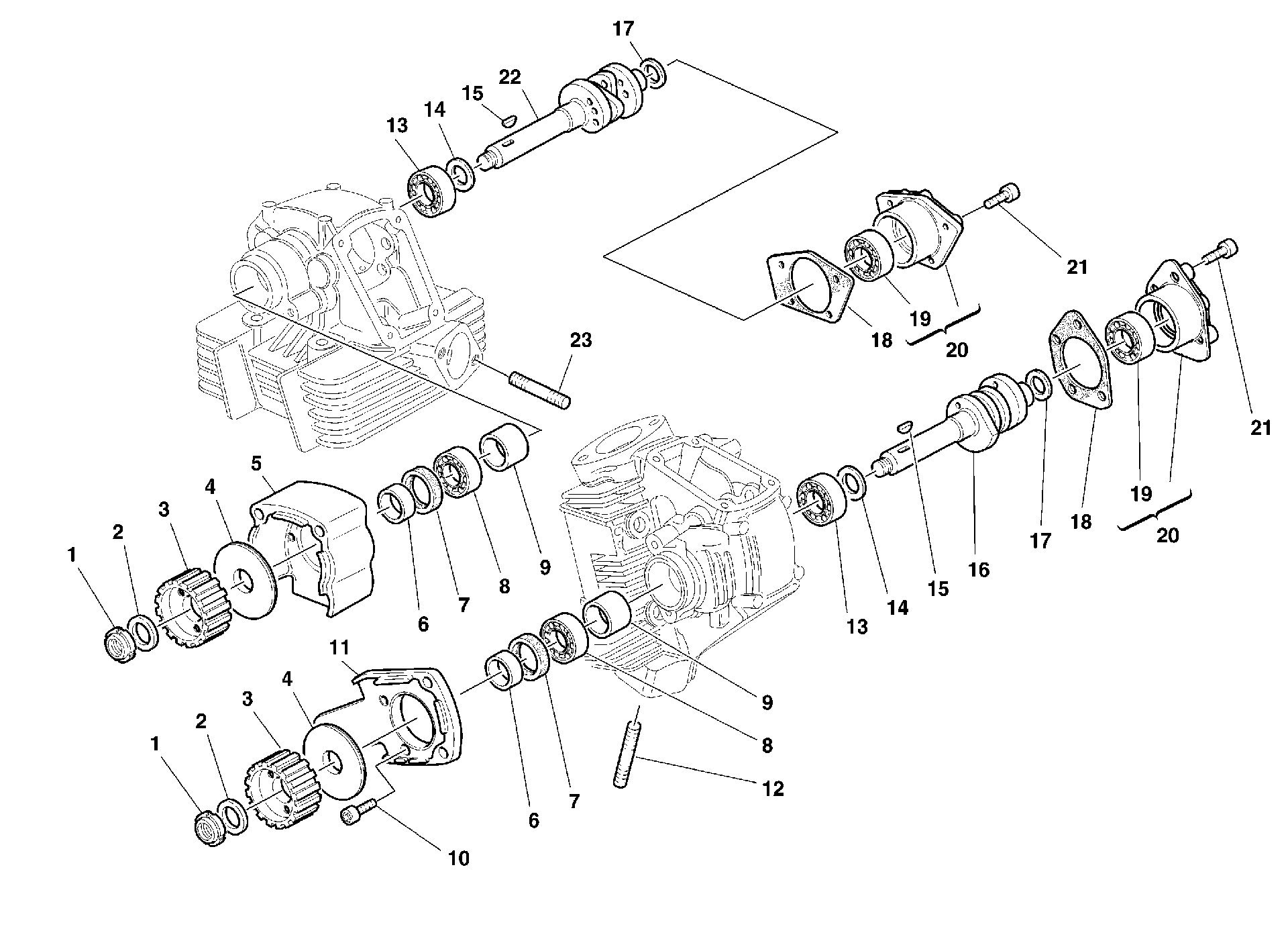 130 ARBRE A CAMES POUR MONSTER 600 1999