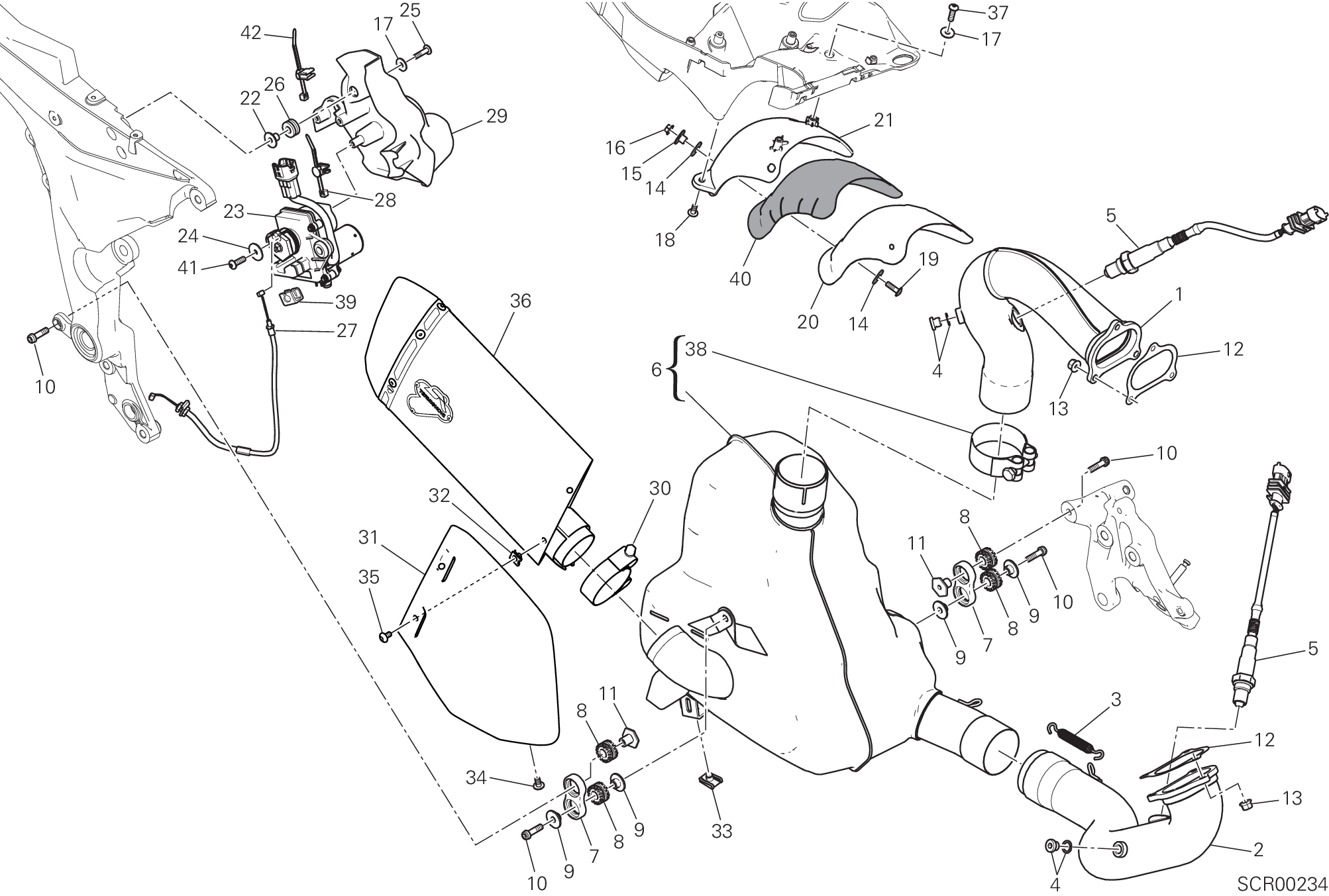 019 ECHAPPEMENT POUR MULTISTRADA 1200 S PIKES PEAK 2016