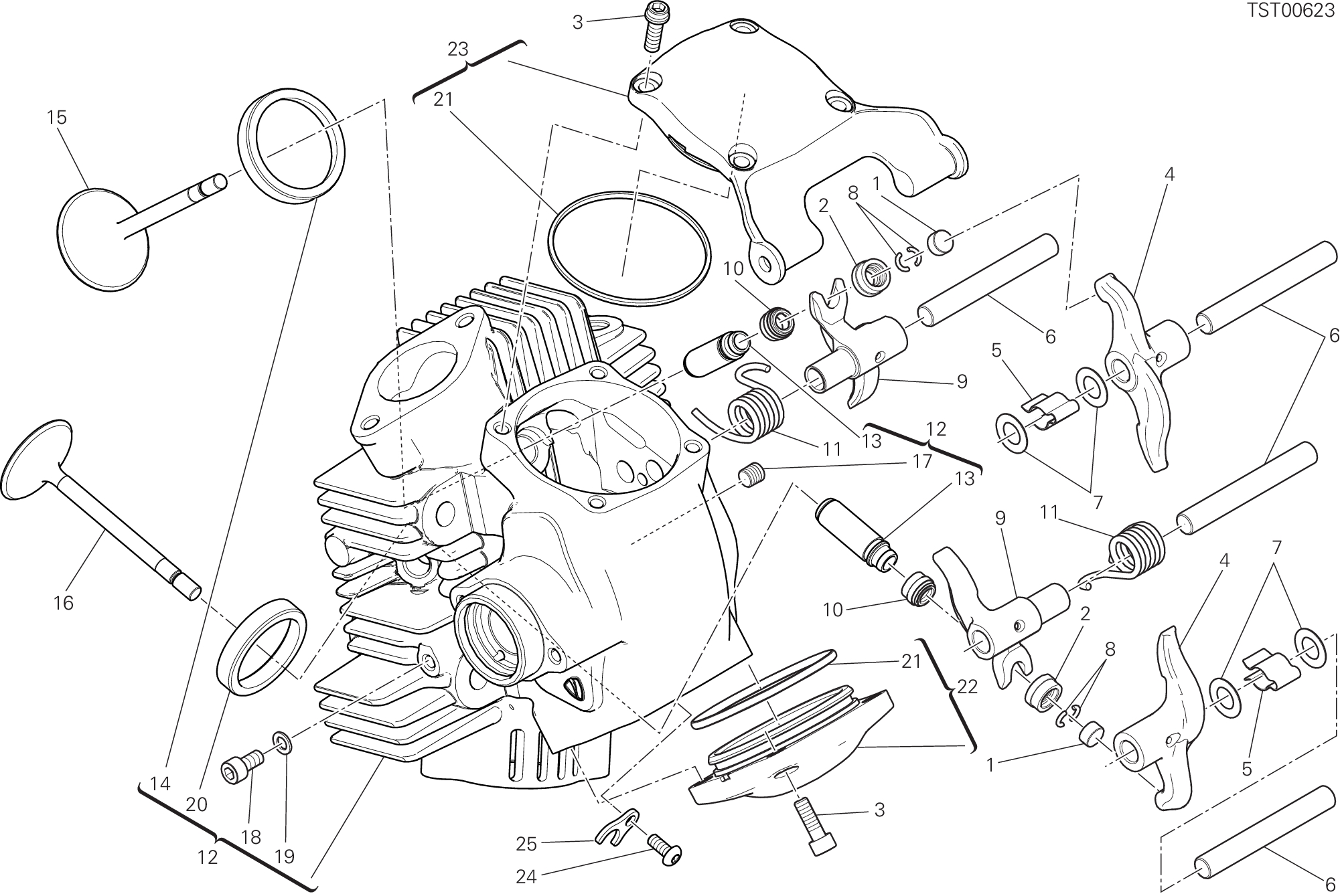 11D CULASSE HORIZONTALE POUR SCRAMBLER 1100 2018