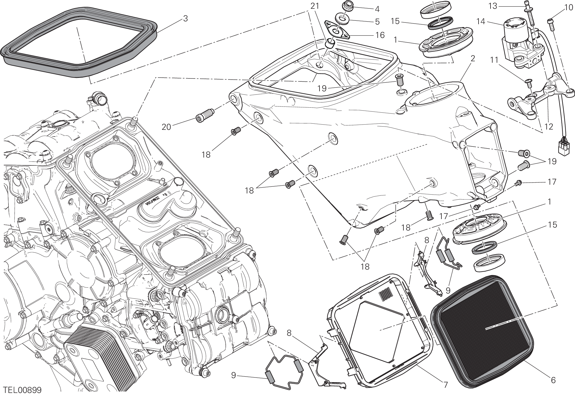 022 CADRE POUR SUPERBIKE 1199 PANIGALE SUPERLEGGERA 2014
