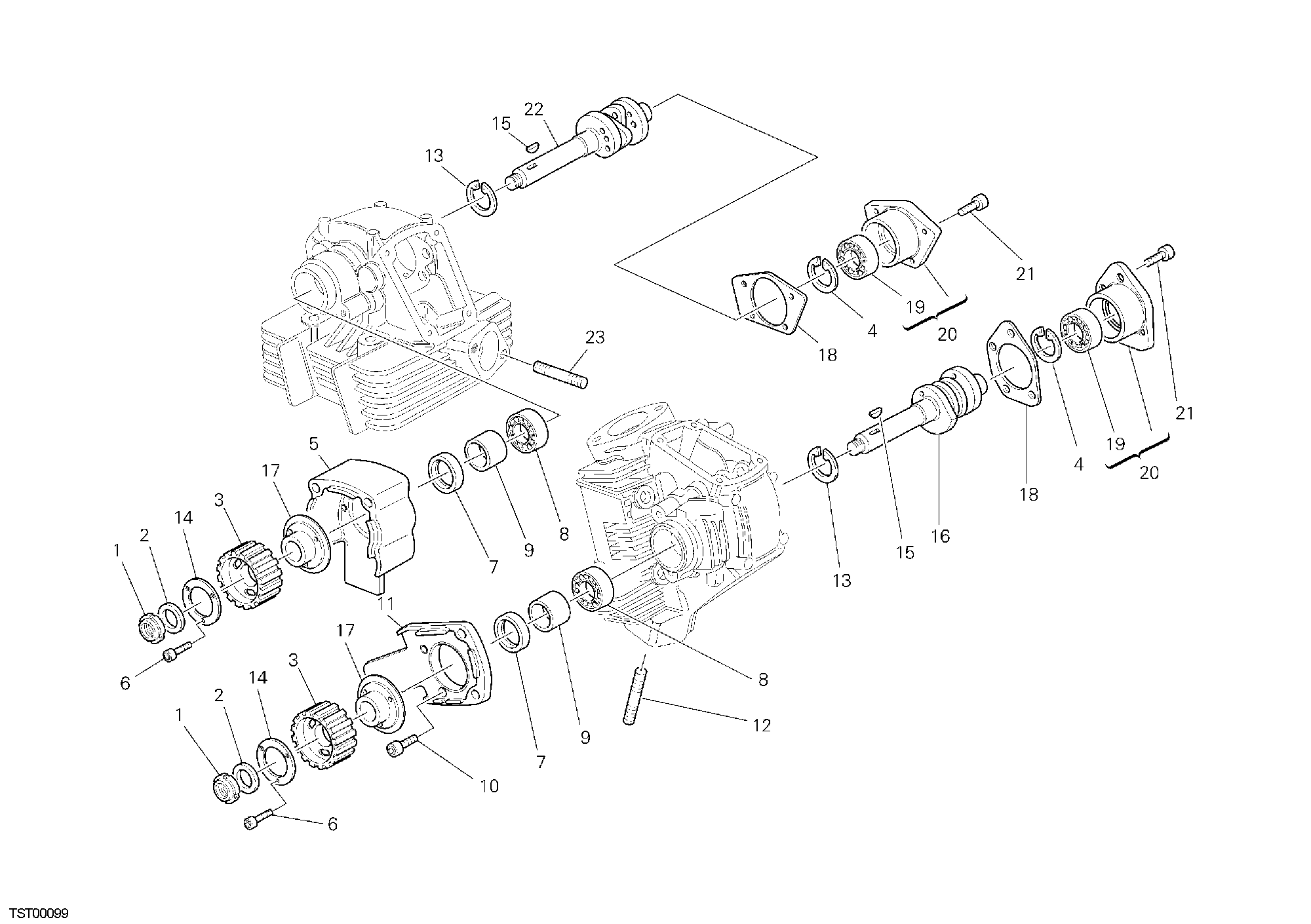 013 ARBRE A CAMES POUR MONSTER 620 2003