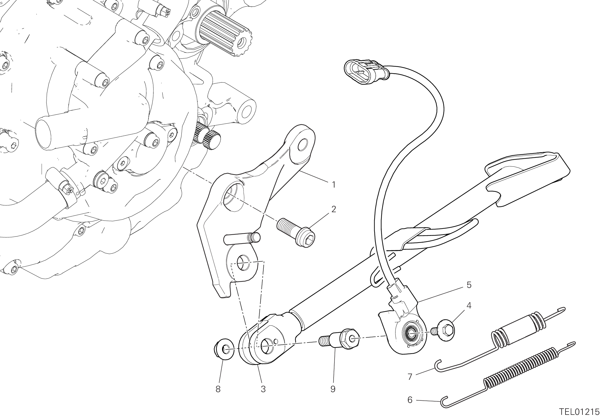 15A CAVALLETTO POUR HYPERMOTARD 950 SP 2019