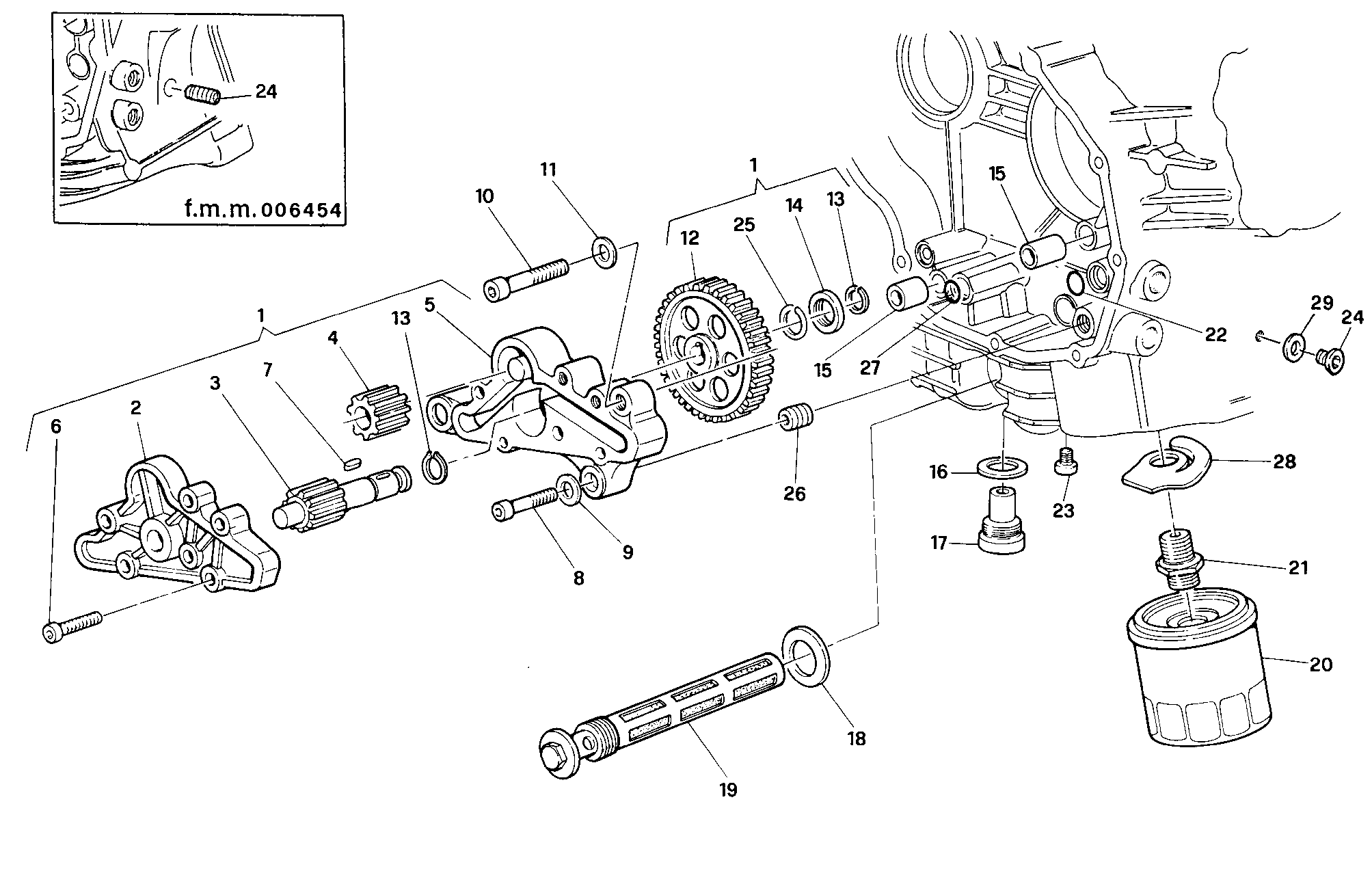 009 POMPE A HUILE FILTRE POUR SUPERBIKE 916 SP 1996