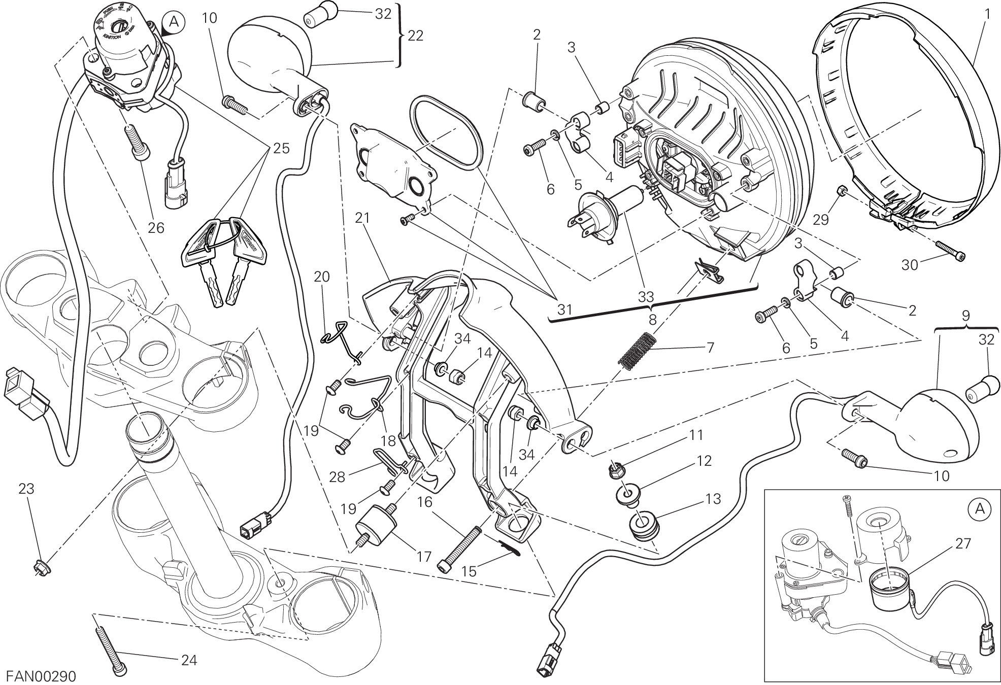 020 FEU AVANT POUR SCRAMBLER SIXTY2 2020