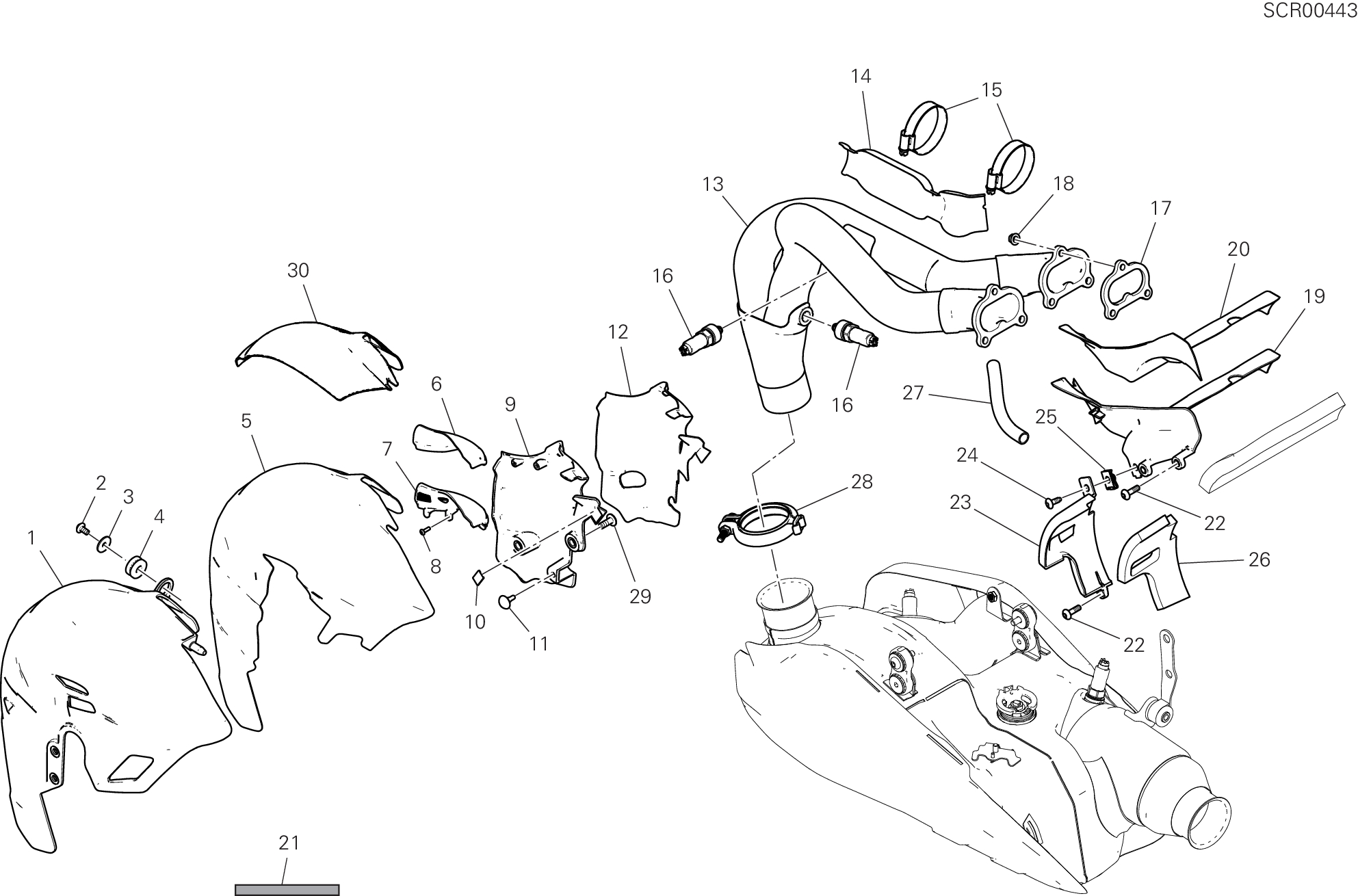 31B ECHAPPEMENT POUR SUPERBIKE PANIGALE V4 2025