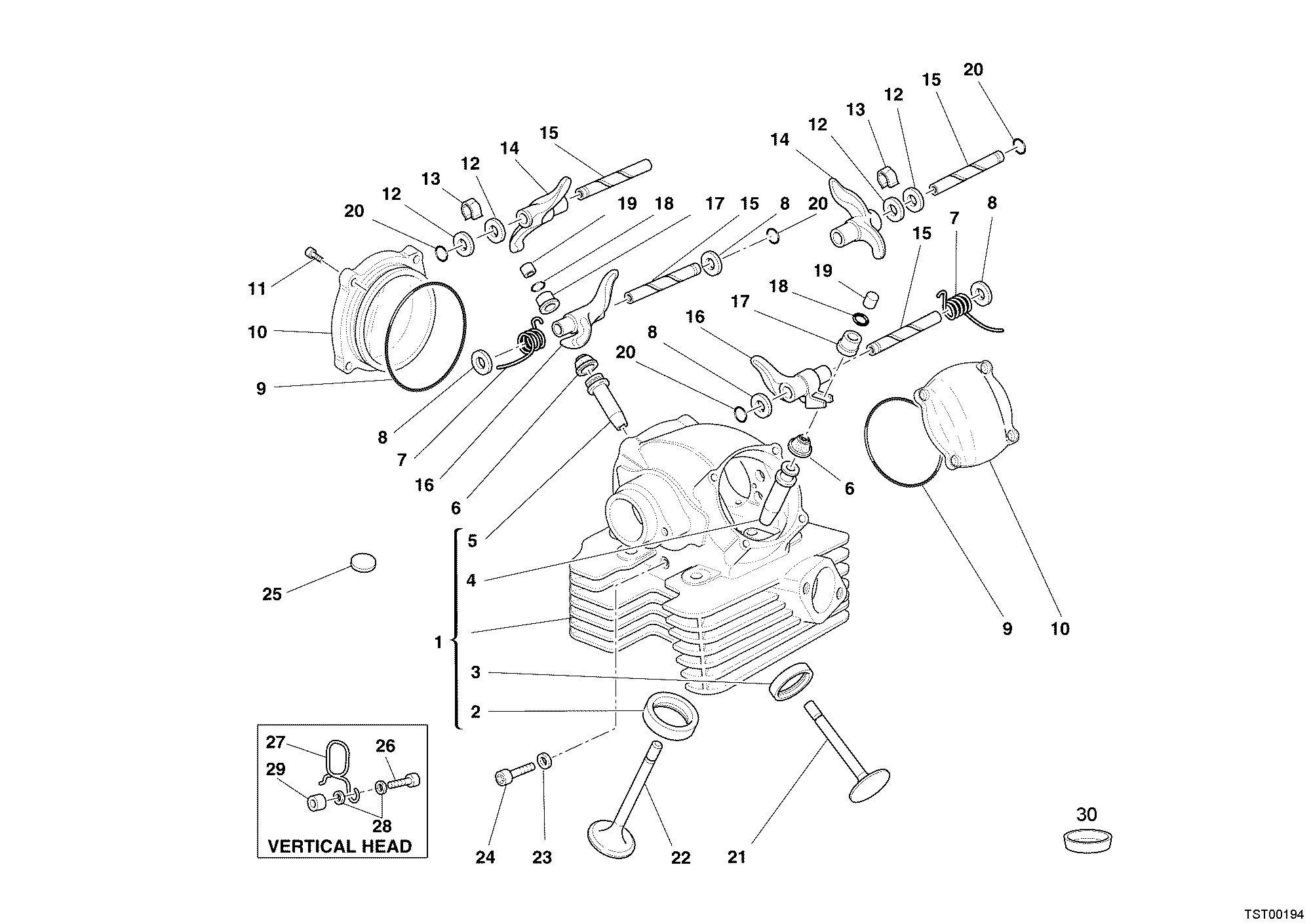 014 CULASSE VERTICALE POUR MONSTER S2R 1000 2006