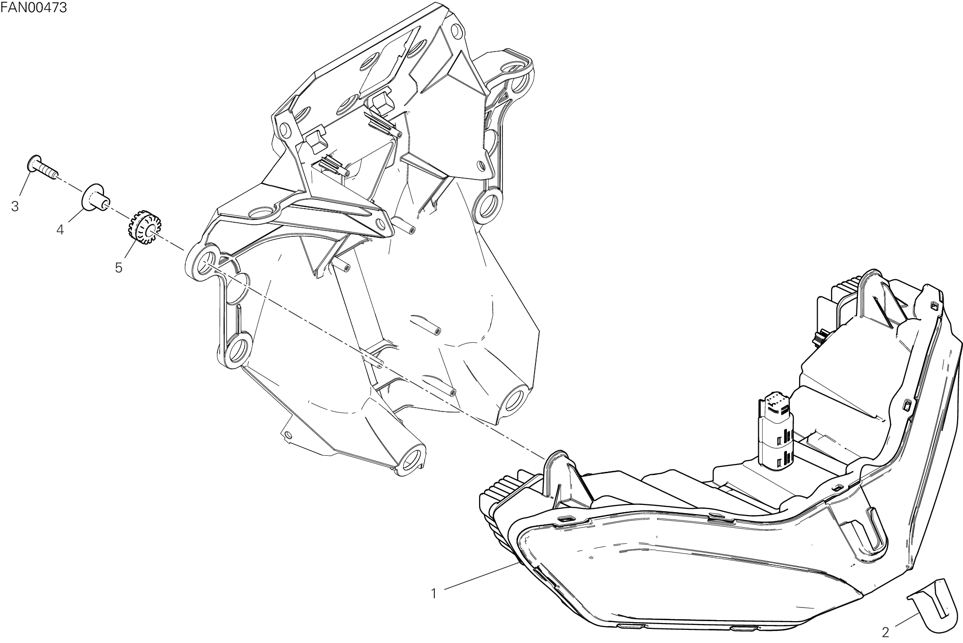020 FEU AVANT POUR MULTISTRADA V2 2025