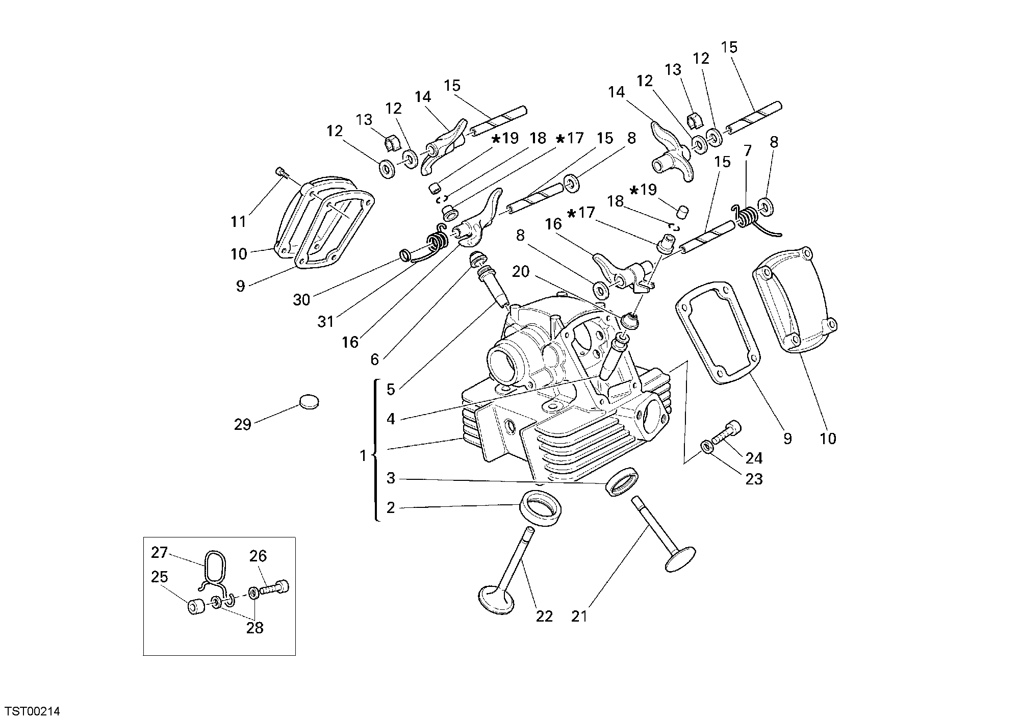 014 CULASSE VERTICALE POUR MONSTER S2R 800 2007