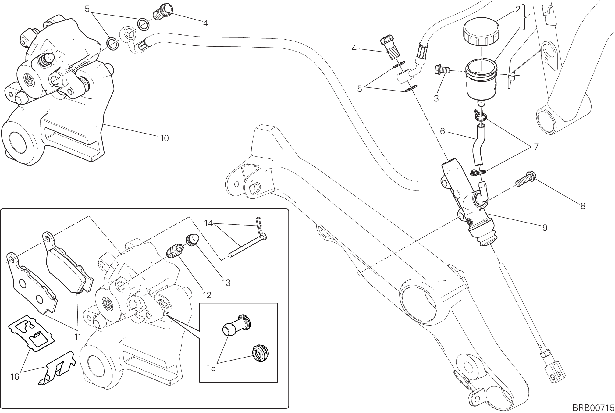 025 SYSTEME DE FREIN ARRIERE POUR SCRAMBLER MACH 20 2018