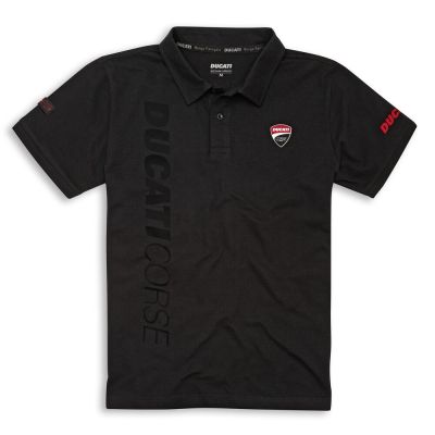 POLO "DC TRACK" NOIR HOMME DUCATI