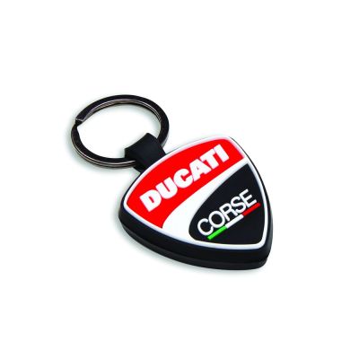 PORTE-CLES CAOUTCHOUC "DUCATI CORSE SHIELD" DUCATI