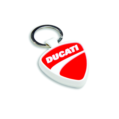 PORTE-CLE EN CAOUTCHOUC "DUCATI SHIELD"