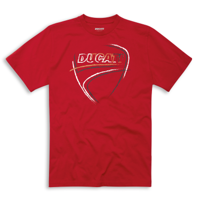 T-SHIRT "HEART BEAT" ROUGE HOMME 