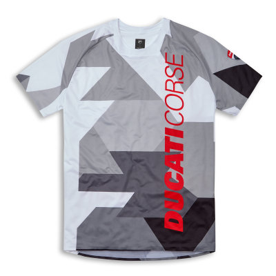 MAILLOT MANCHES COURTES GRIS "DUCATI CORSE MTB"