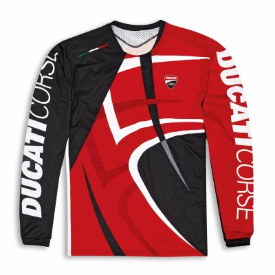 T-SHIRT TECHNIQUE A MANCHES LONGUES DUCATI "CORSE MTB V2" - 2024